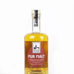 bouteille de pur malt bio de la distillerie de la Seine